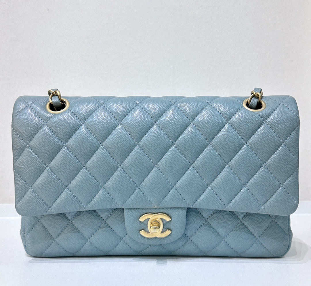 CHNL Medium Classic Sky Blue Bag 18C