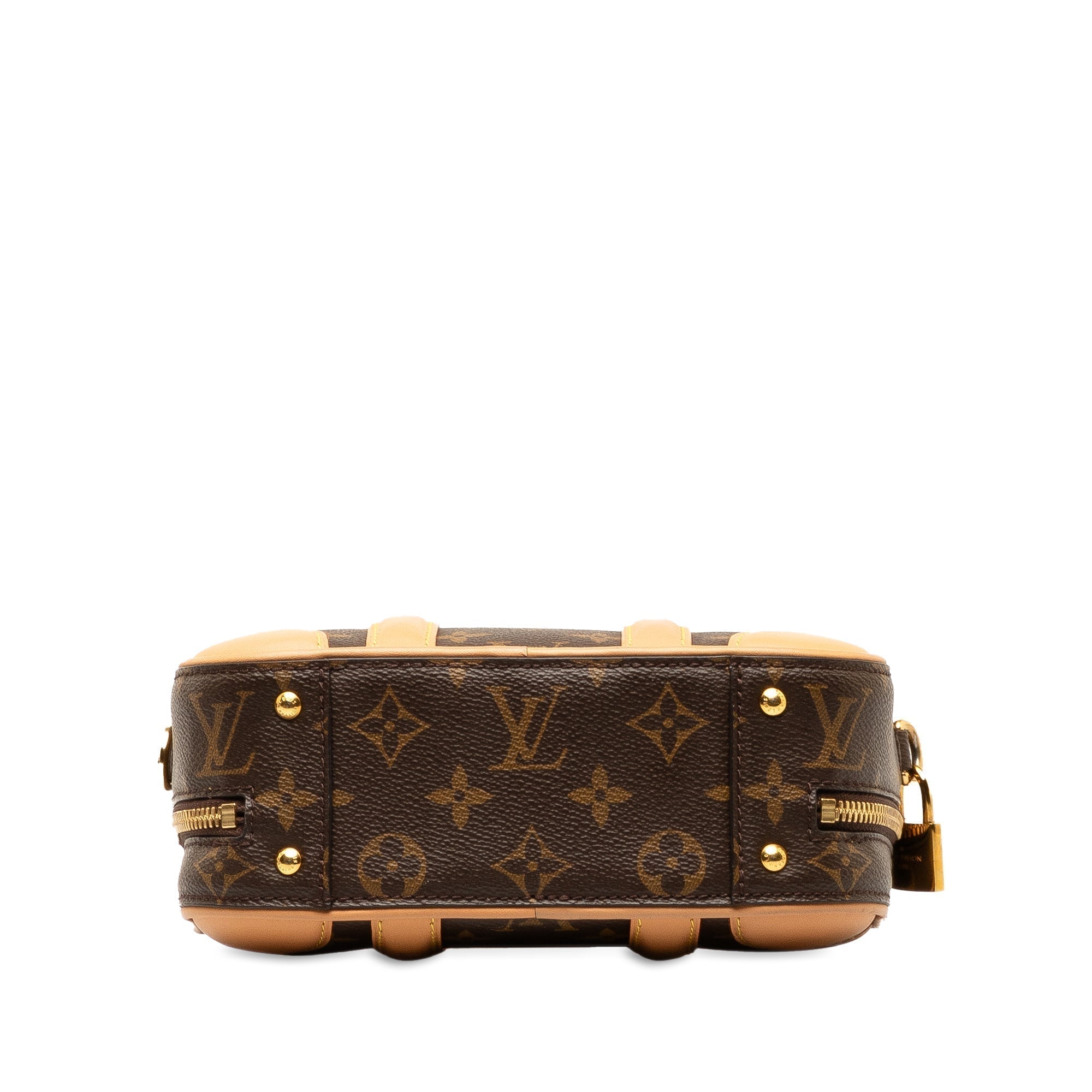 Brown LV Monogram Valisette BB Satchel