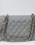 CHNL Small Caviar Quilted Double Flap Grey 21B Unused Condition