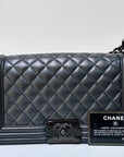 CHNL Medium LeBoy So Black Caviar Leather Bag