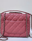 CHNL Caviar Quilted Small Urban Companion Flap Pink