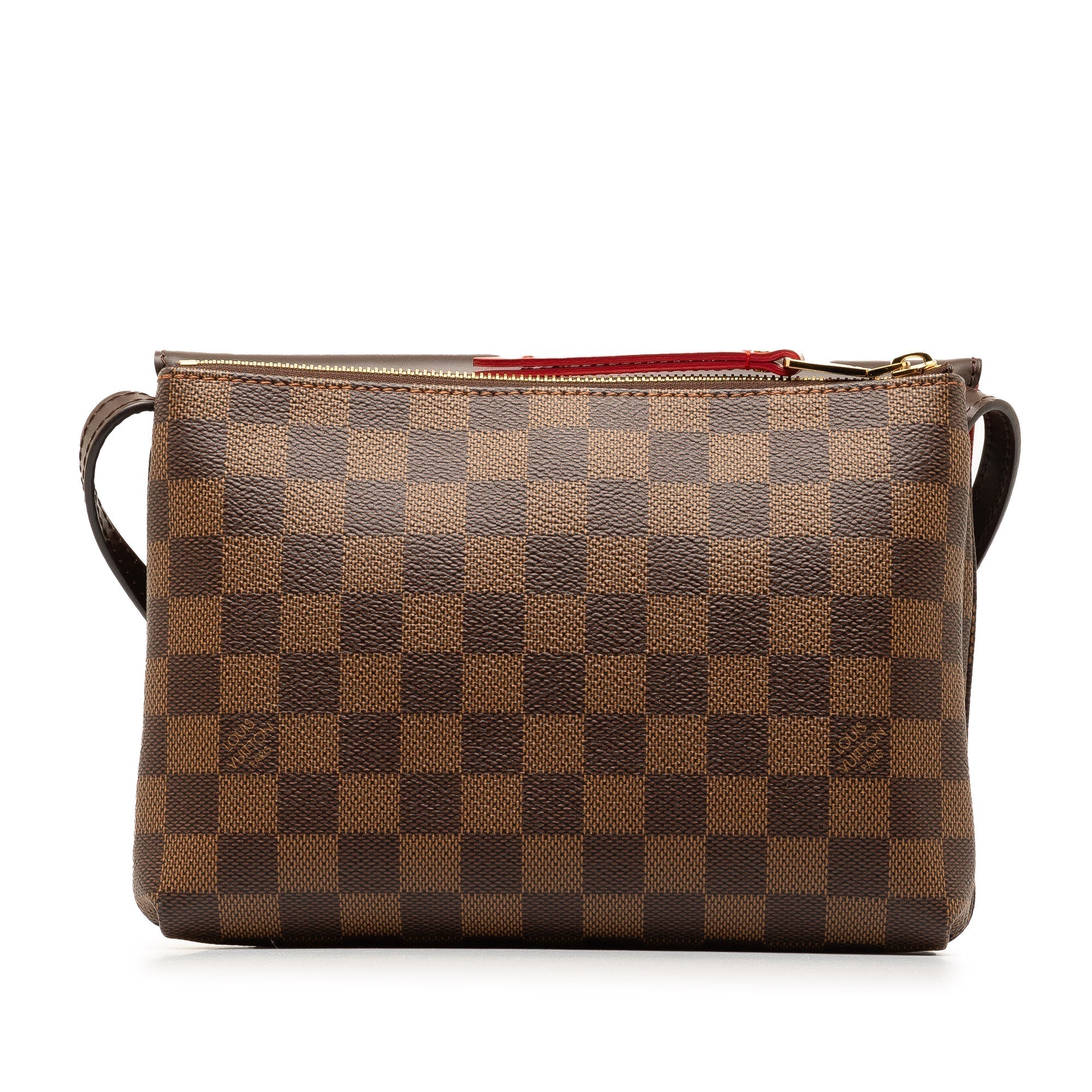 Brown LV Damier Ebene Twice Crossbody Bag