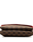 Brown LV Damier Ebene Twice Crossbody Bag