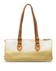 Beige LV Monogram Vernis Rosewood Avenue Shoulder Bag