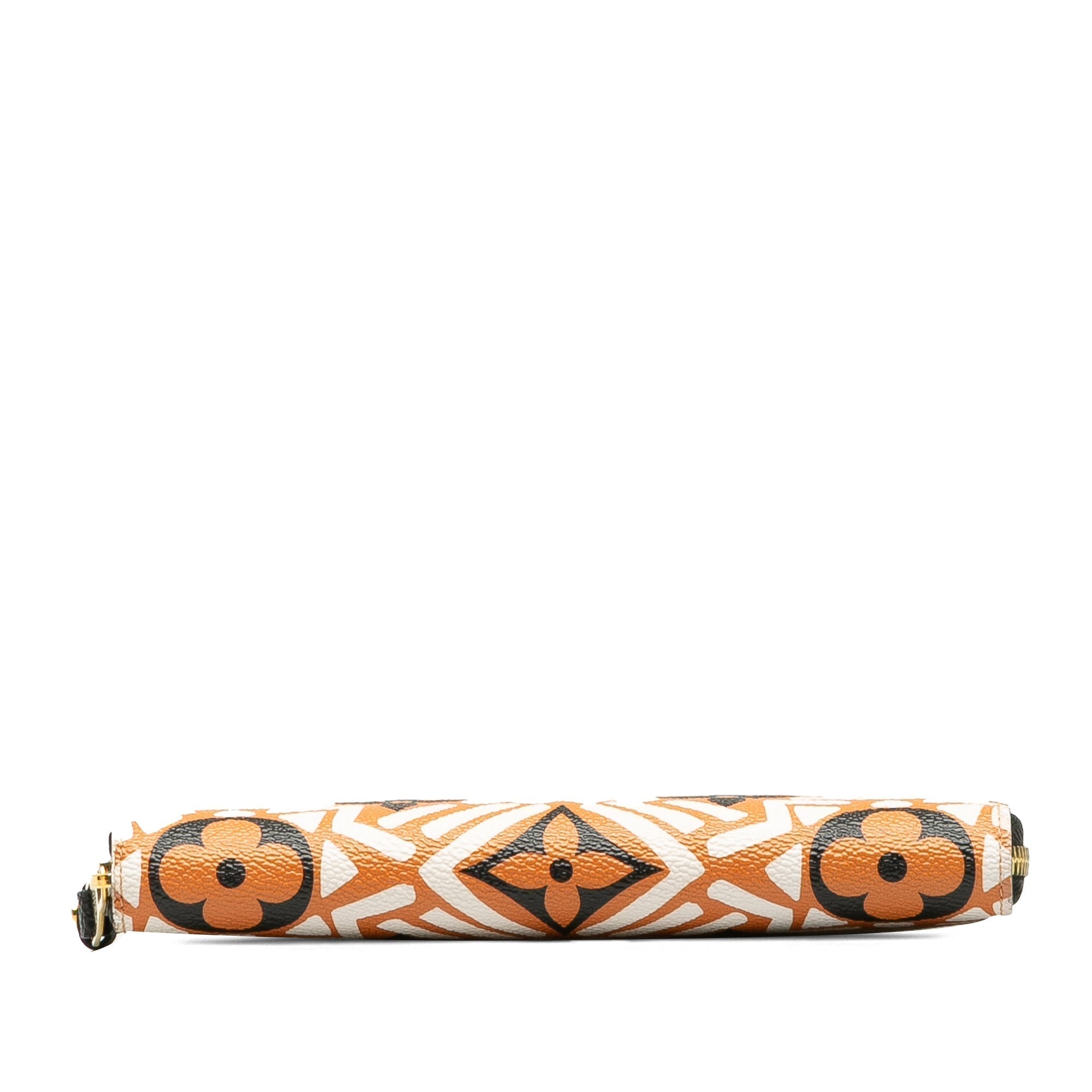 Brown LV Monogram Crafty Zippy Long Wallet