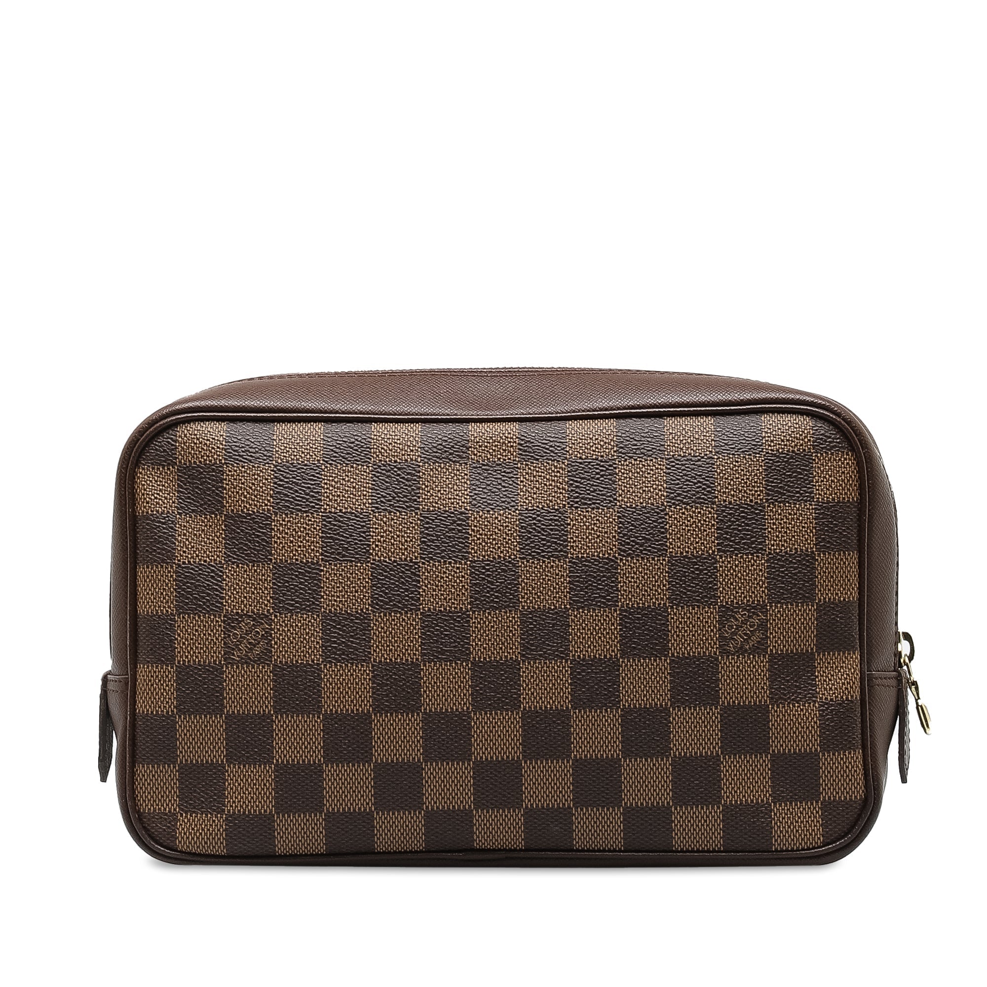 Brown LV Damier Ebene Trousse Toilette 25 Pouch