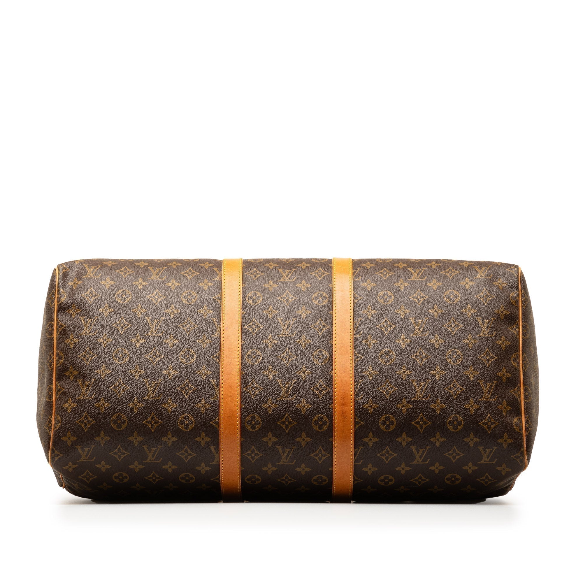 Brown LV Monogram Keepall 55 Travel Bag