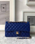 Chanel Classic Clutch With Chain – CWC Lambskin Blue SiLVer-Toned