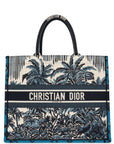 Christian DOR Blue Canvas Large Book Tote