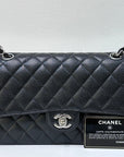 CHNL Medium Classic Flap Bag Caviar Black SHW