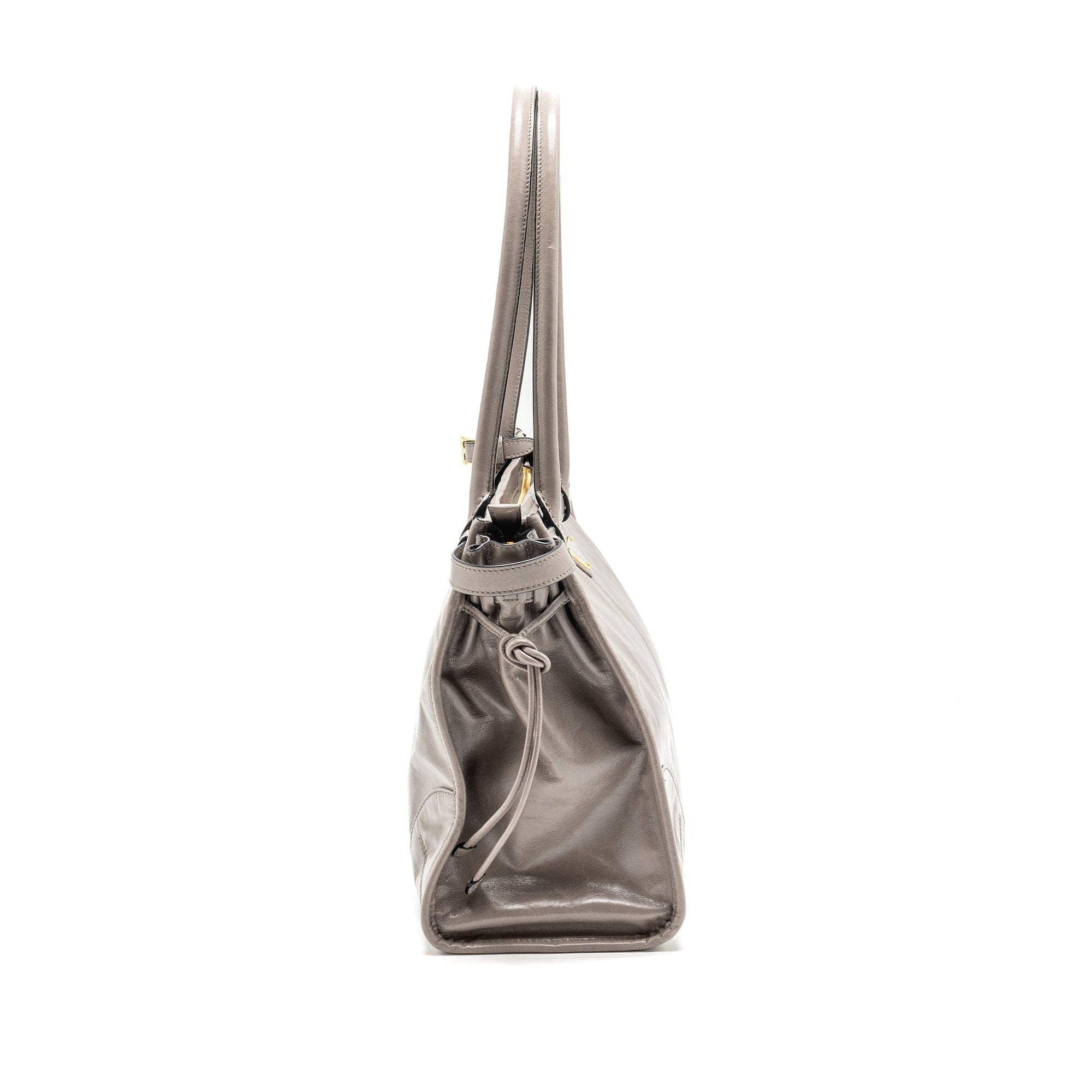 PRD Bonnie Large Handbag Calfskin Grey GHW
