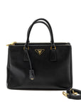 PRD Galleria Saffiano Tote Bag Calfskin Black GHW