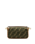 FNDI medium baguette bag canvas / calfskin multicolor GHW