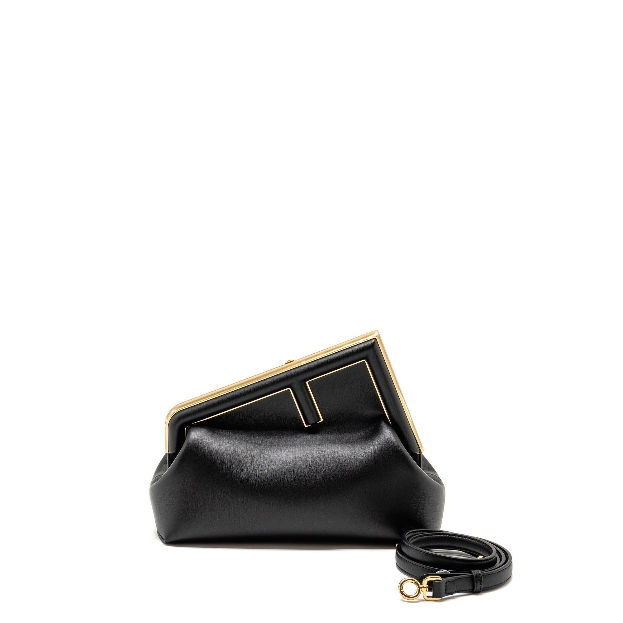FNDI Medium FNDI First Bag Nappa Black GHW
