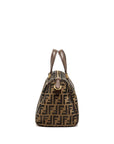 FNDI Boston Bag FF Jacquard Canvas Brown GHW