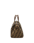 FNDI Boston Bag FF Jacquard Canvas Brown GHW