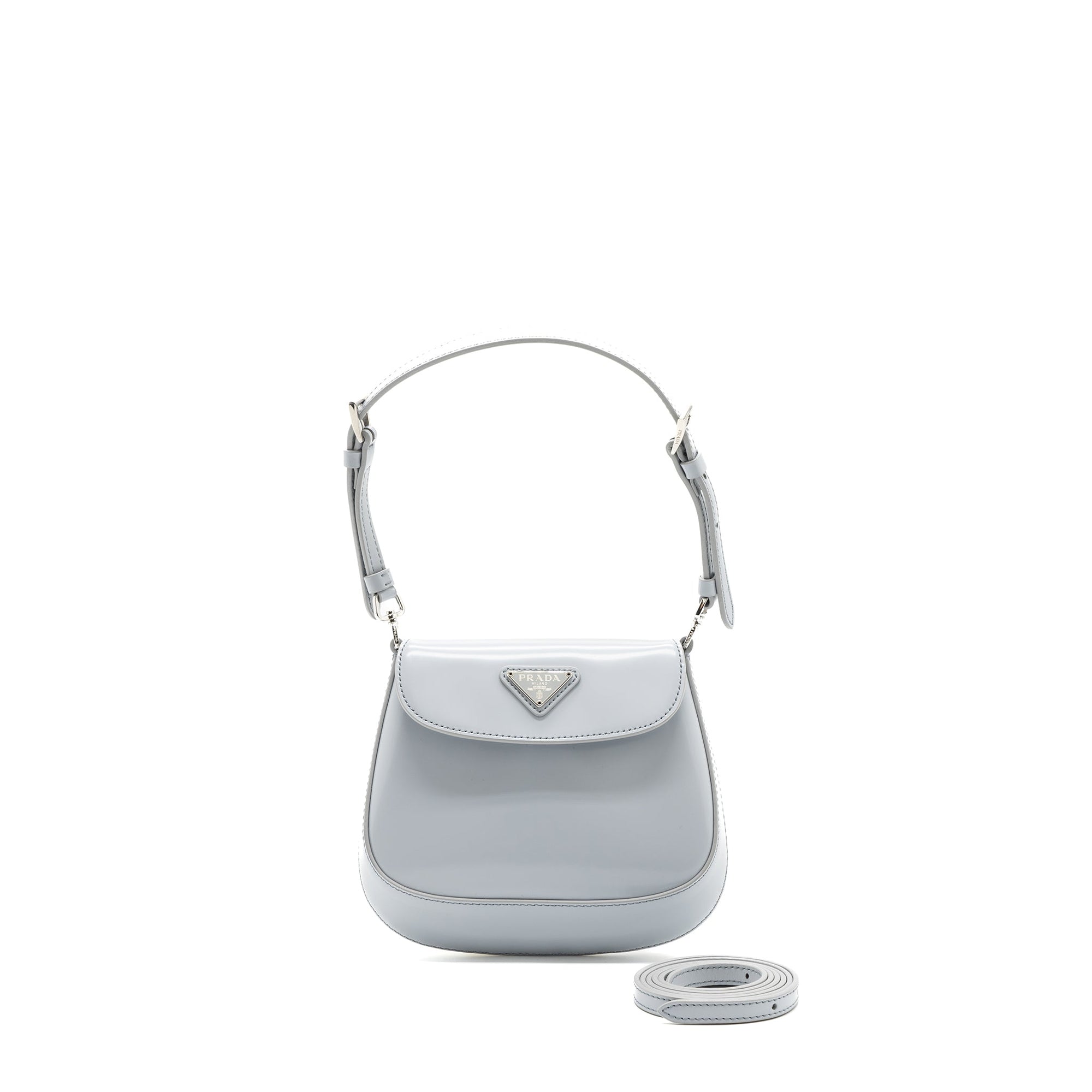 PRD Cleo Mini Bag Brushed Leather Cornflower blue SHW