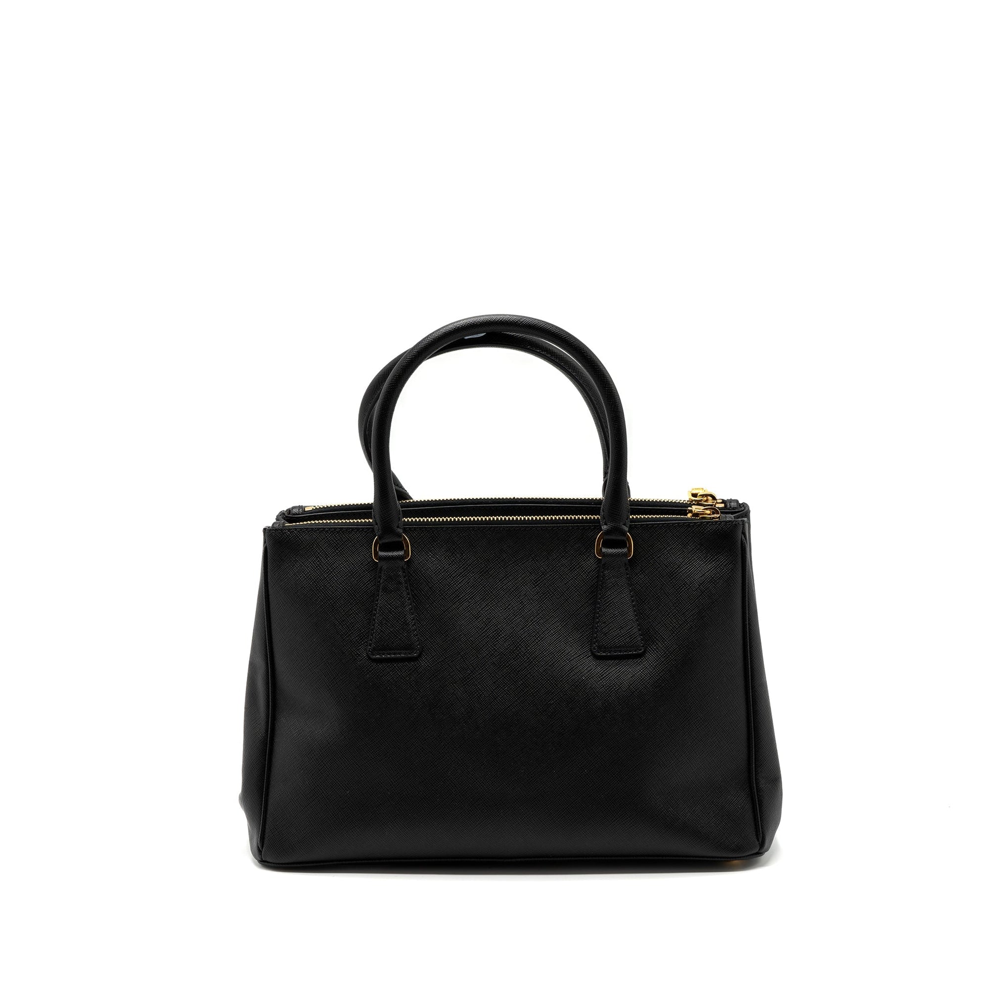 PRD double zip tote bag saffiano calfskin black GHW