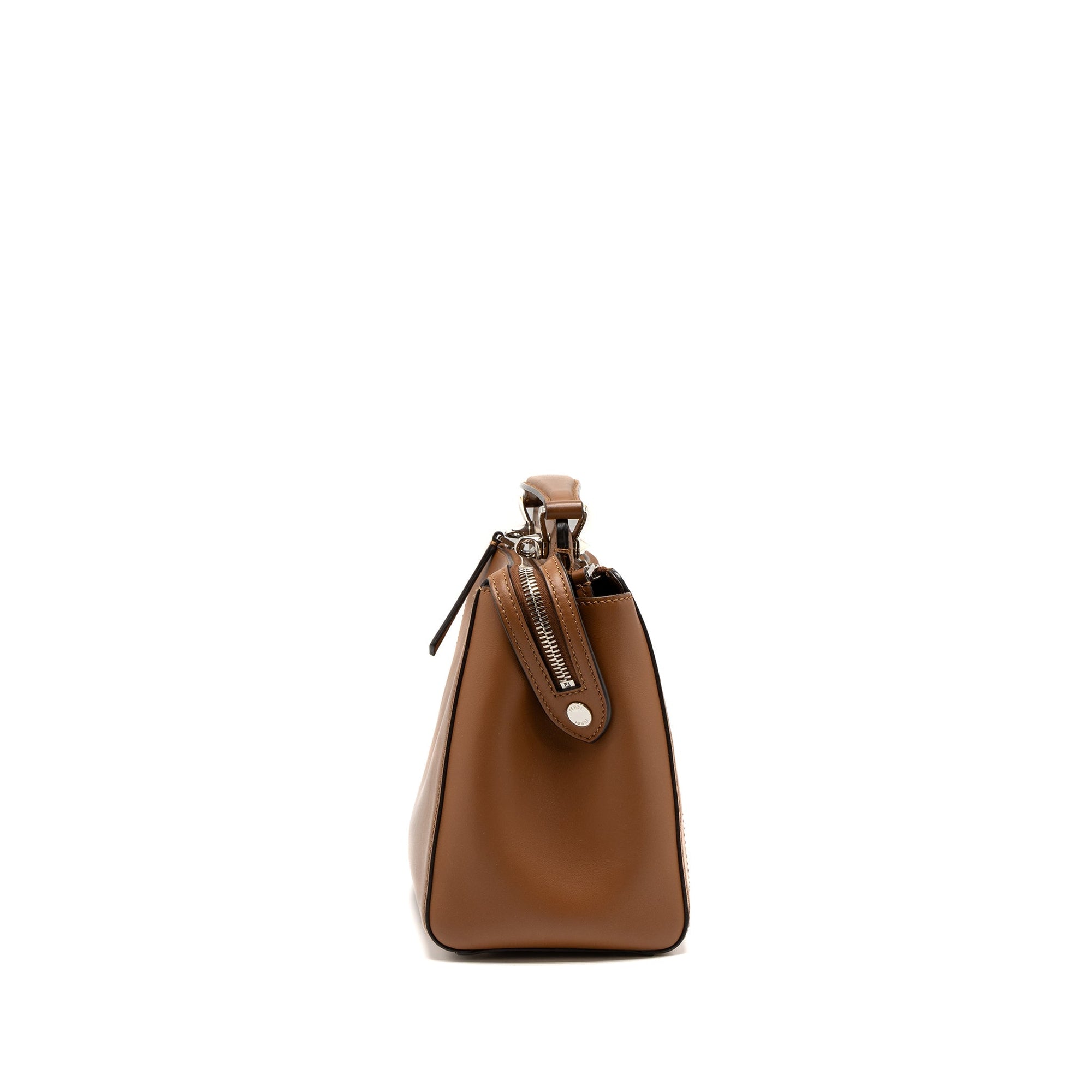 FNDI DotCom Bag Calfskin Brown SHW