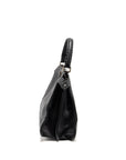 FNDI Medium Peekaboo Bag Calfskin Black SHW