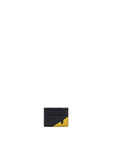 FNDI Conner Bugs Business Card Holder Calfskin/Crocodile Black /Yellow