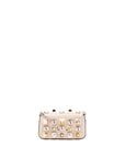 FNDI Mini Flap Clutch with Chain Lambskin Light Pink SHW