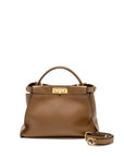 FNDI Medium Peekaboo Calfskin Tobacco GHW