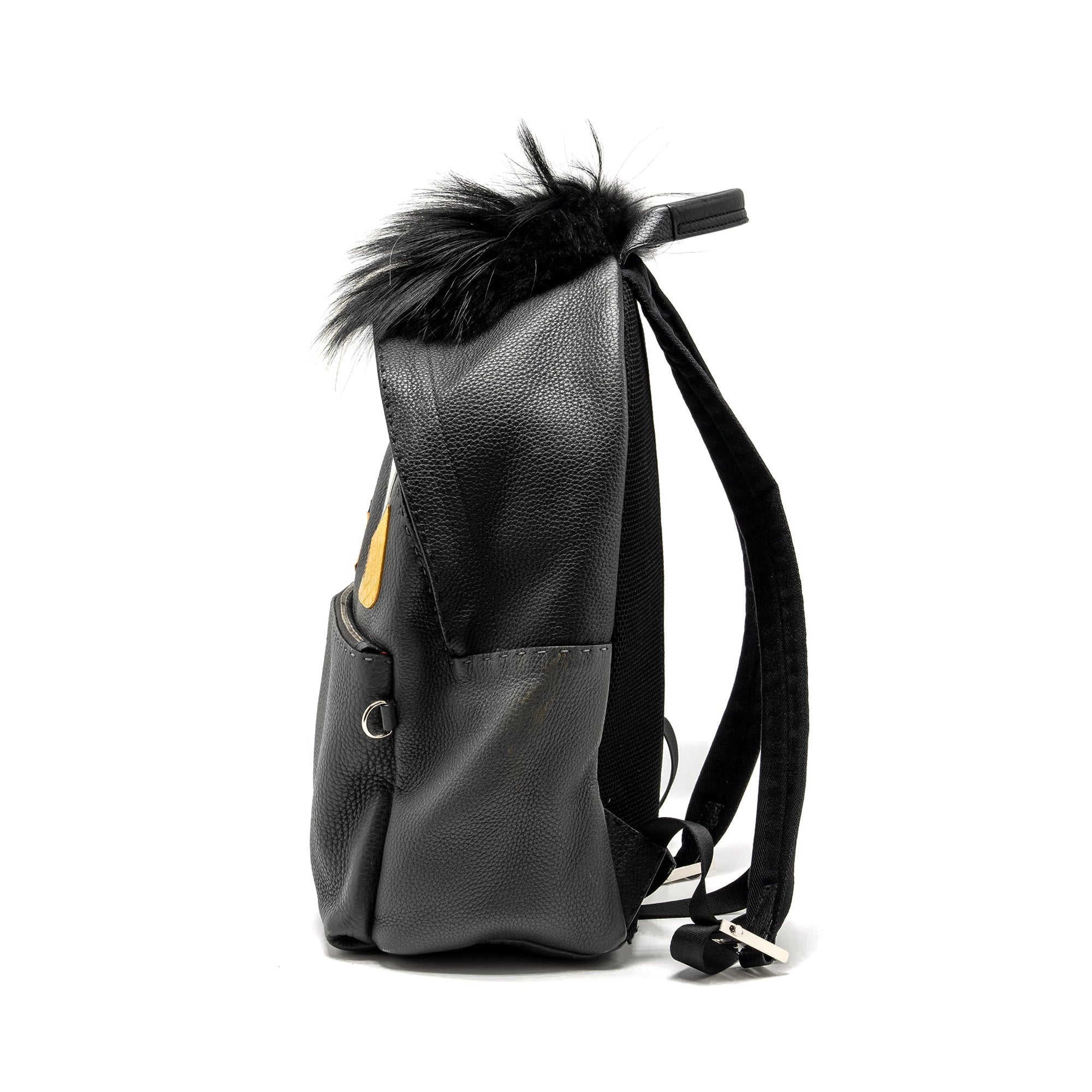 FNDI Large Backpack Calfskin/ Fur/ Crocodile Multicolor SHW