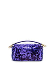 FNDI Baguette Bag Limited Edition Sequin/Leather Purple GHW