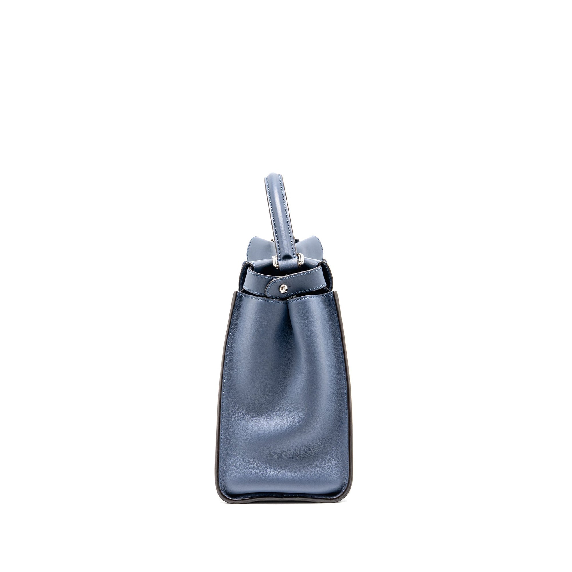 FNDI Medium Peekaboo Calfskin Blue Multicolour Hardware