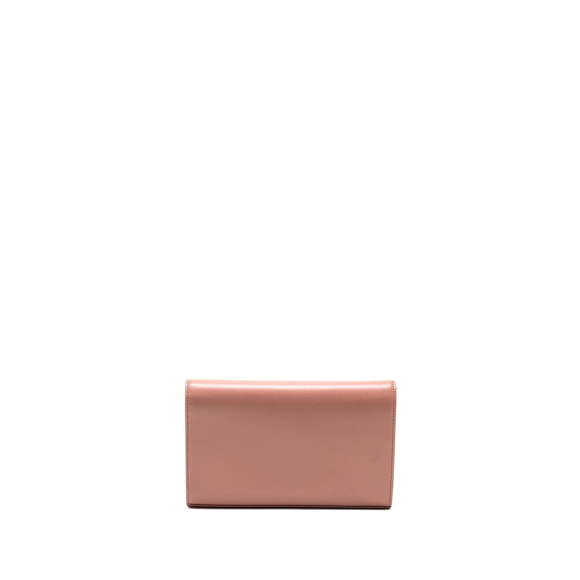 FNDI Logo Crossbody Bag Calfskin Light Pink SHW
