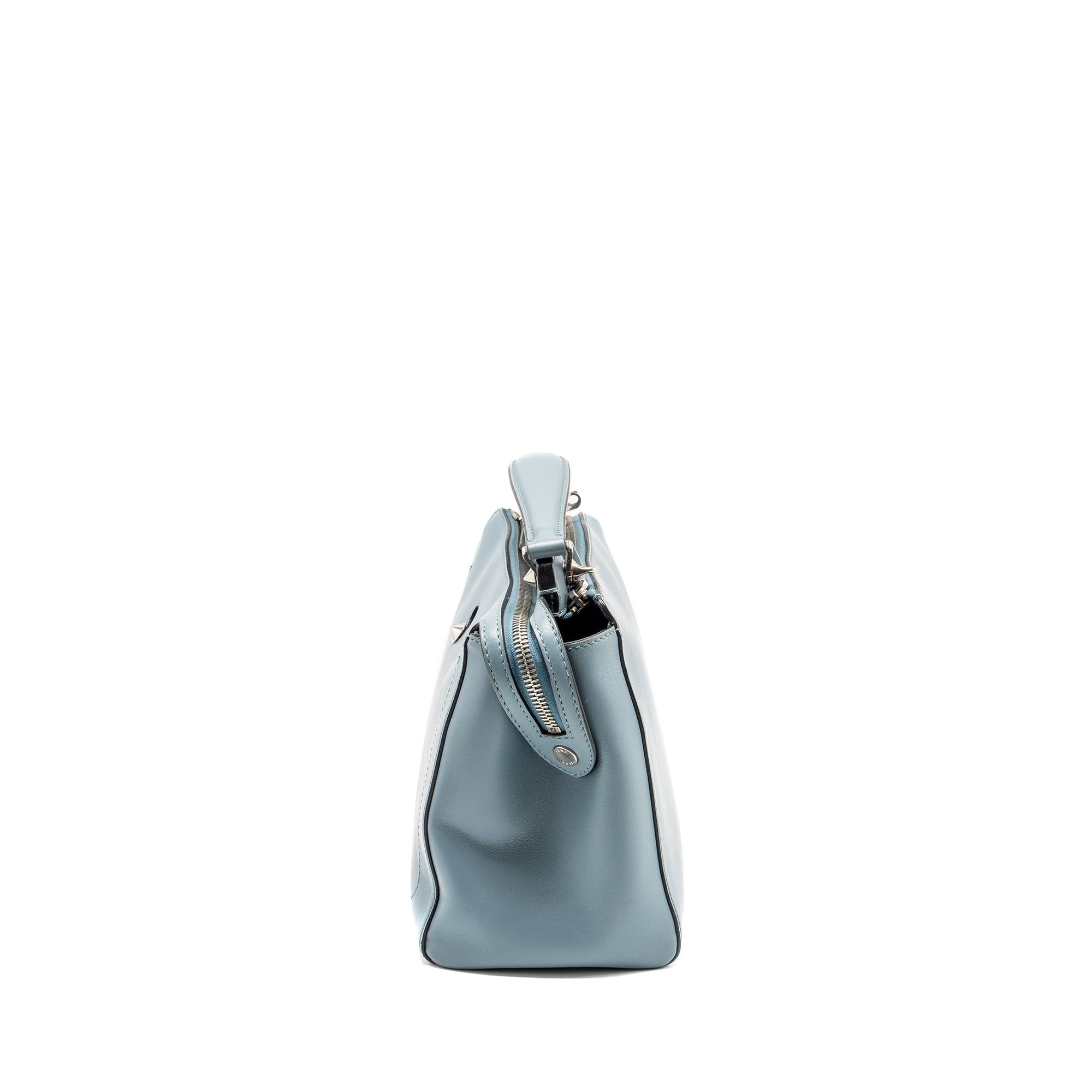 FNDI Dotcom Bag Calfskin Blue SHW