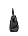 FNDI Medium Peekaboo Bag Selleria Leather Black SHW
