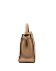 FNDI medium peekaboo calfskin tobacco multicolor hardware