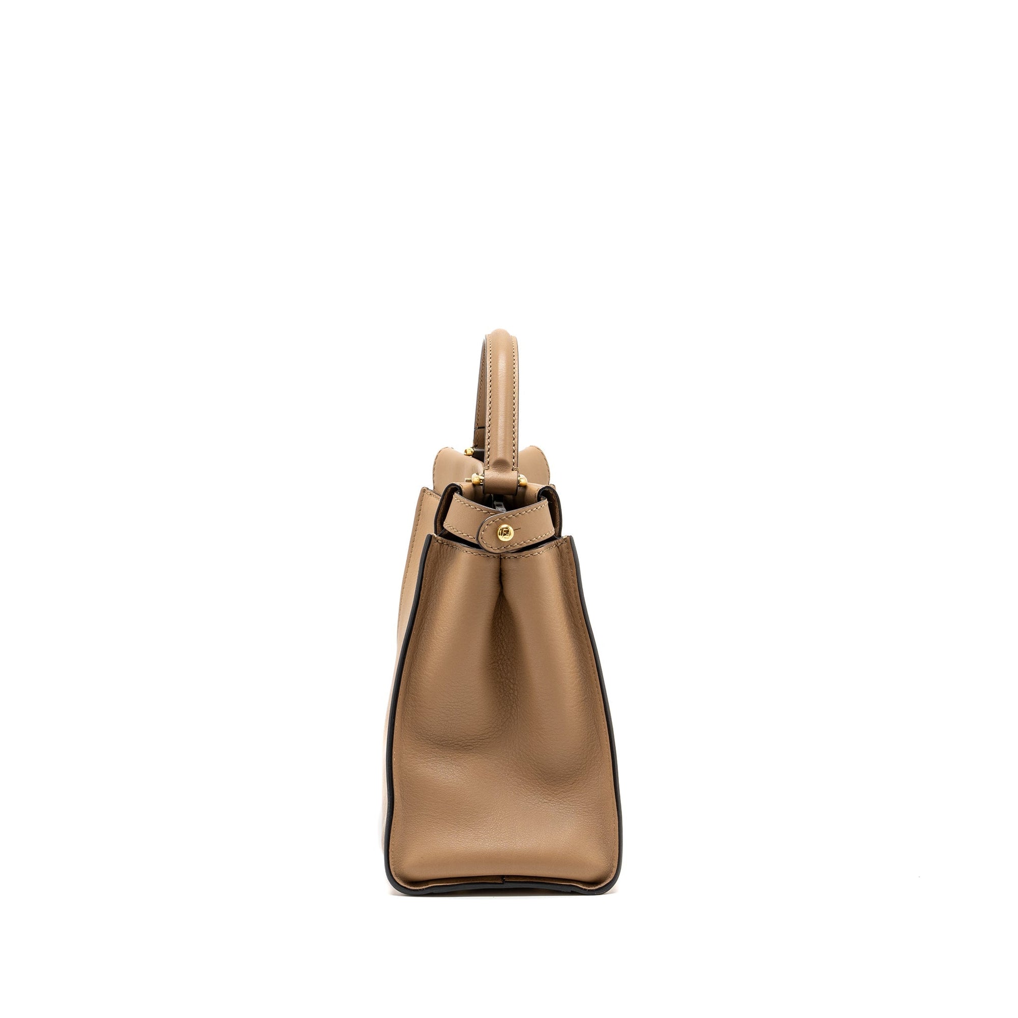 FNDI medium peekaboo calfskin tobacco multicolor hardware