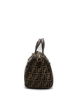FNDI Boston Bag FF Jacquard Fabric Brown GHW