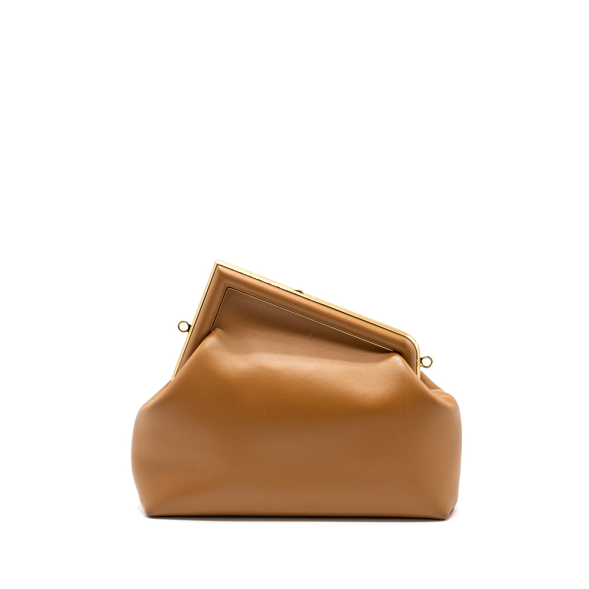 FNDI First Medium Nappa Lambskin Caramel GHW