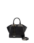 FNDI Mini 3jours Tote Bag Calfskin Black SHW