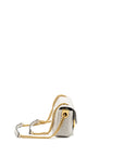 FNDI Medium Baguette Bag FF Embossed Nappa Grey GHW