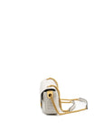 FNDI Medium Baguette Bag FF Embossed Nappa Grey GHW