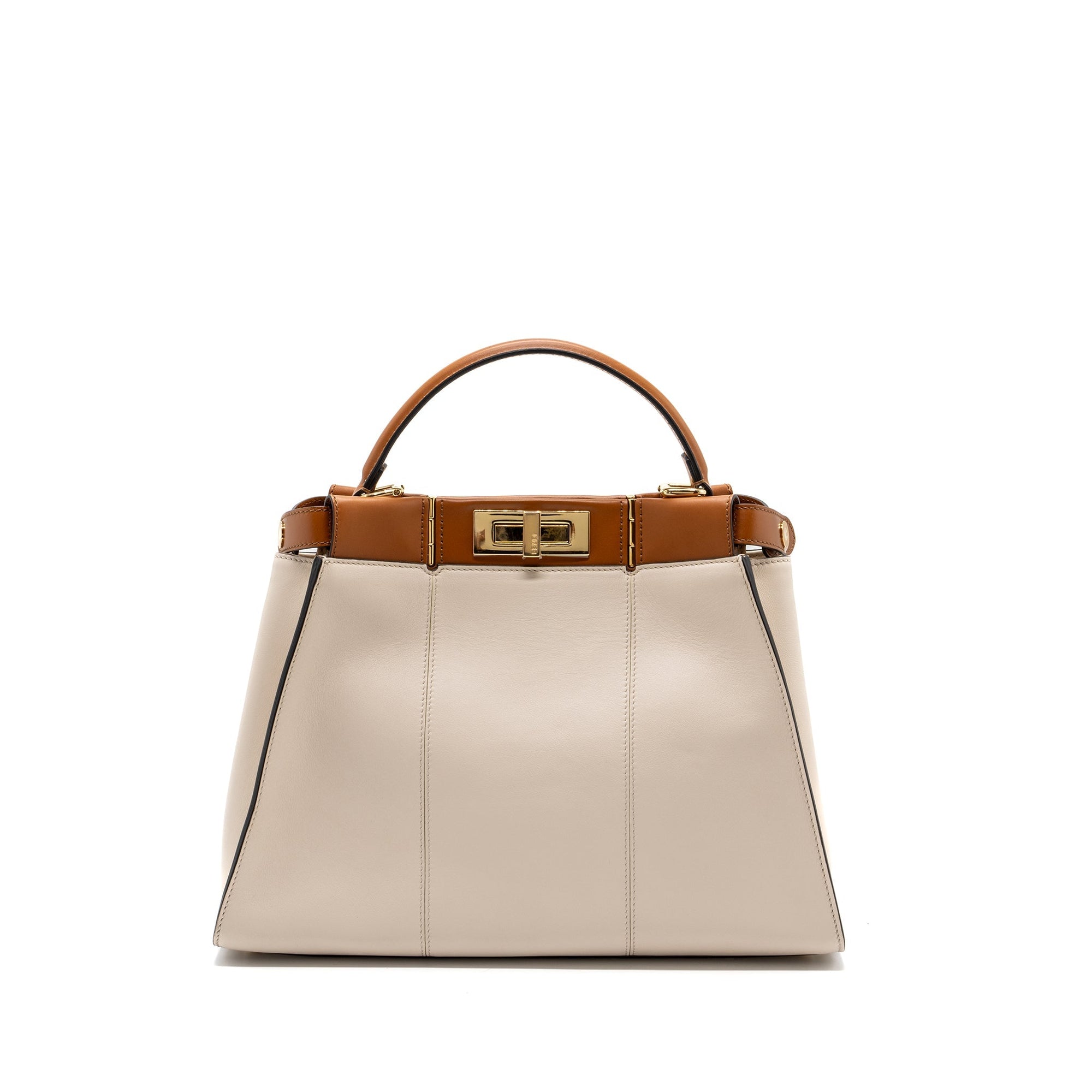 FNDI Medium Peekaboo Bag Calfskin Multicolour GHW