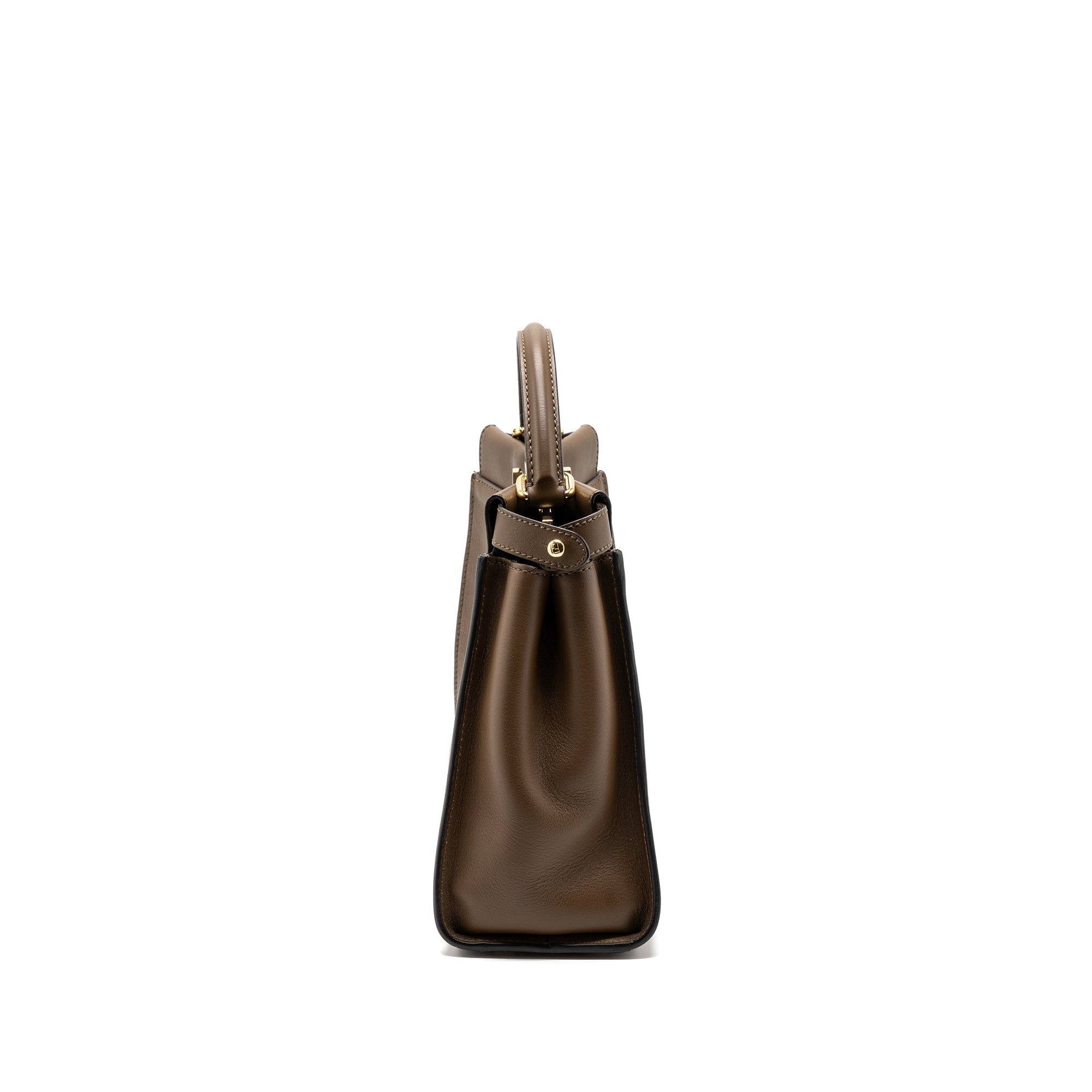 FNDI Medium Peekaboo Bag Calfskin Tobaco GHW