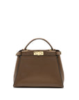 FNDI Medium Peekaboo Bag Calfskin Tobaco GHW