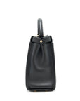 FNDI Medium Peekaboo Black Calfskin with Black/GHW