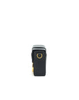 CHRISTIAN DOR MONTAIGNE SMALL BOX BAG LEATHER BLACK
