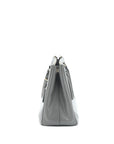 PRD Double Zip Tote Bag Saffiano Calfskin Multicolour Grey SHW