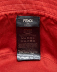 FNDI Bucket Hat Monogram with Red inside