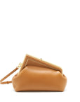 FNDI First Small Pouch Lambskin Caramel GHW