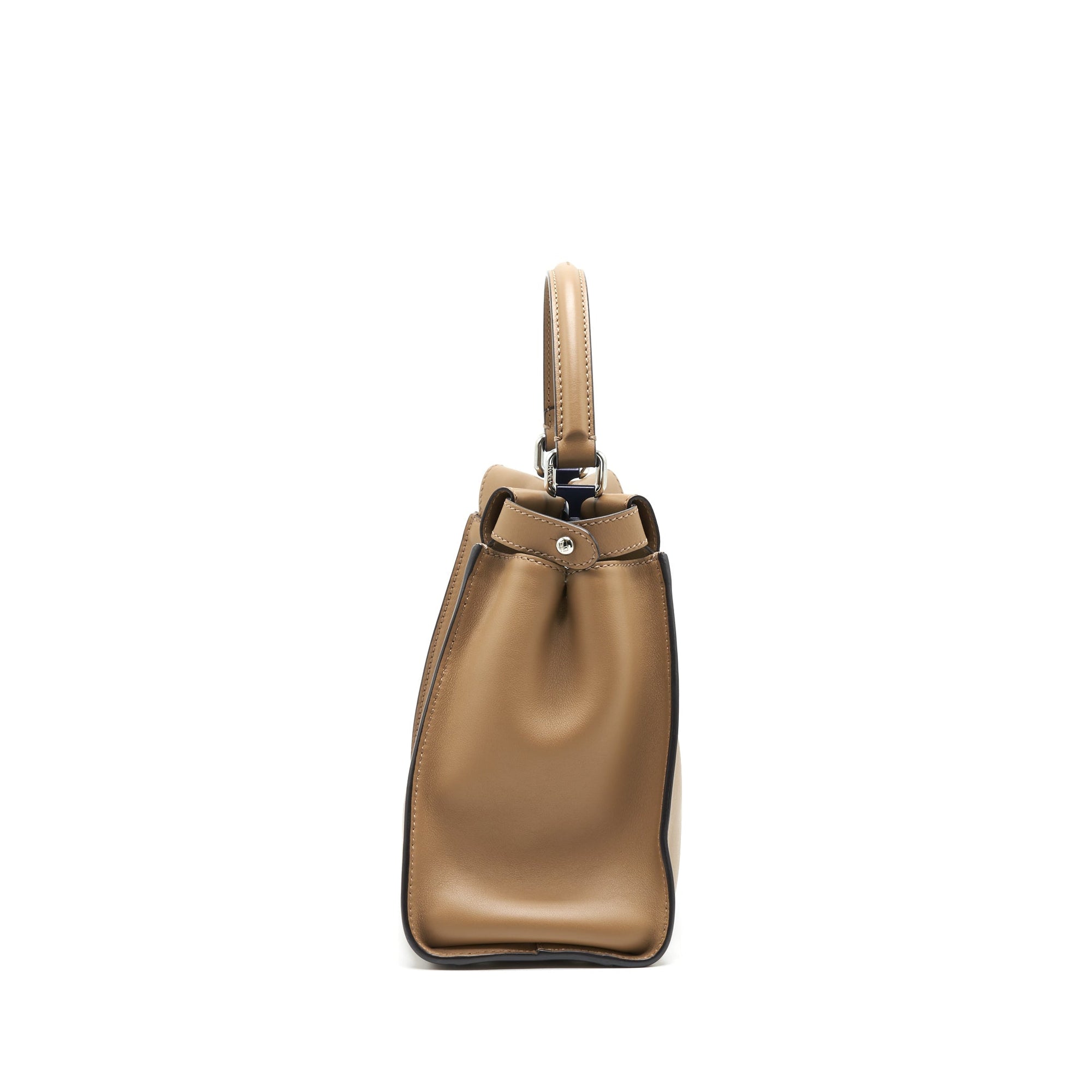 FNDI MEDIUM PEEKABOO BAG DARK BEIGE WITH SHW