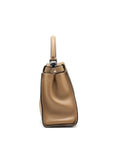FNDI MEDIUM PEEKABOO BAG DARK BEIGE WITH SHW
